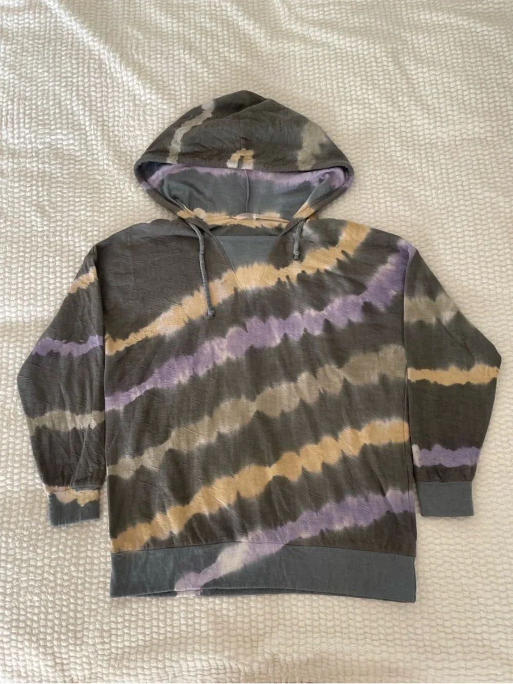 FP Movement by Free People | Gray Tie-Dye Hoodie Top | Workout Top - Picture 5 of 12